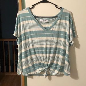 Double Zero tied crop top